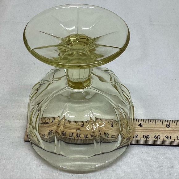 3 Vintage Noritake Provincial Gold Yellow Low Sherbets Glasses 3 7/8” - Picture 6 of 6